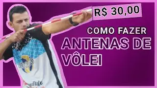 COMO FAZER ANTENAS DE VOLEIBOL.