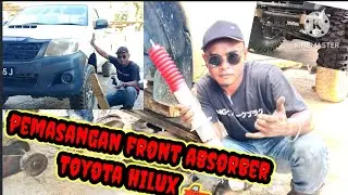 pemasangan front absorber Toyota Hilux 4x4