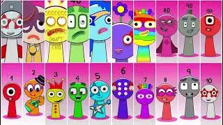 Incredibox Numberblocks 1 VS 100 | Compilation Incredibox #sprunki#numberblocks