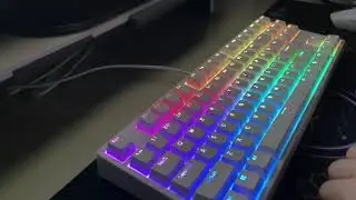 ABKO KN01 무접점키보드 45g 타건영상(야간버전)