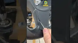 Расчищаю перед запаковкой. #кожаныйруль #накладканаруль #оплеткаруля