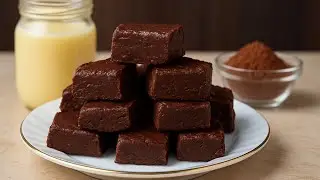3-Ingredient Microwave Chocolate Fudge 🍫 Ready in 5 Minutes!
