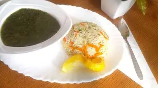 #ملوخية مطبوخة ! أطباق سودانية !!