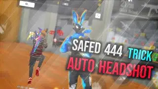 NC JACK FF | SAFED 444 AUTO HEADSHOT TRICK | ONLY RED NUMBERS👽😱 IN HINDI [POCO C3]🇳🇵🇮🇳🇧🇷