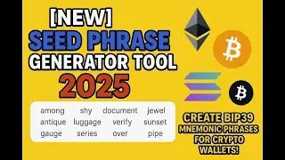 [NEW] Seed Phrase Generator Tool 2025 - Create BIP39 Mnemonic Phrases for Crypto Wallets!