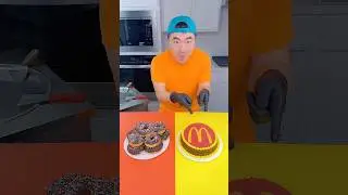 Mcdonald's cake vs donuts ice cream challenge!🍨 #funny by Ethan Funny Family