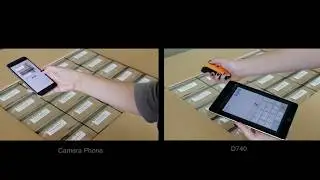 Speed test between iPhone Camera and D740 Scanner