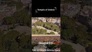 Храм Дебод, Мадрид 🇪🇸 ✨ Древнеегипетское чудо в Испании с высоты птичьего полета 🏛️