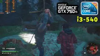 Days Gone low end with FPS counter | INTEL CORE i3-540 | NVIDIA GTX 750 | 6GB RAM | LOW END PC