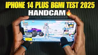 iPhone 14 plus Bgmi Test Handcam 2025🔥iPhone 14 plus Bgmi Gameplay iPhone 14 plus fps Test 