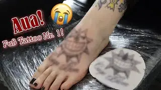 1. Fu&szlig; Tattoo! Aua! 😭 | TattooVlog #4 | ❄ Lilith Whitic ❄