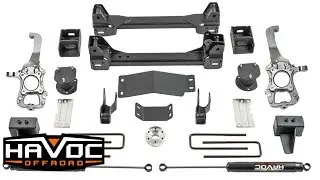 Установка комплекта для лифта подвески Havoc Off-Road на 4 дюйма на Ford F-150 4WD 2017 года выпуска
