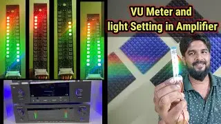 vu meter and light setting in amplifier | SJ | #vu #amplifier #home audios