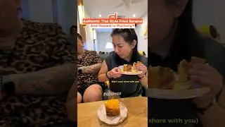 When Thai bring Thai friend go eat Thai-style fried banana 🍌🔥This one very authentic lah