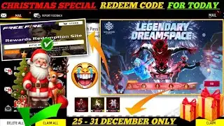 FREE FIRE REDEEM CODE TODAY 26 DECEMBER REDEEM CODE FREE FIRE | FF REDEEM CODE TODAY 26 DECEMBER