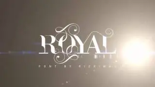 Royal Typeface Font, Access all alternative characters using AI, PS & CDR