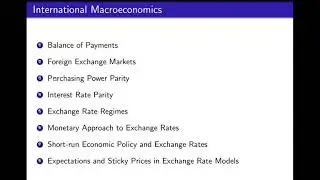 01. International Economics and Finance (IEF): Overview of the course