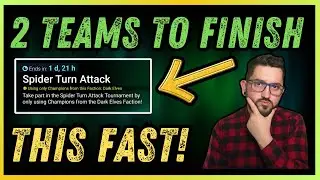 💥 FAST Dark Elves Only Spider 20&10 Hard 💥 Spider Turn Attack Dark Elves Only | RAID SHADOW LEGENDS