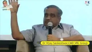 Dr Vijay Sankeshwar,CMD,VRL Guru talk at TIE event