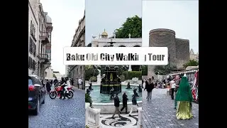 Baku Azerbaijan | 4K | İçərişəhər | Filarmoniya Bağı | Qız Qalası  Gəzinti Turu