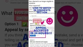 YOUTUBE APPEAL VIDEO DEMO REUSED CONTENT REPETITIVE CONTENT MONETISATION MONETIZATION DEMONITIZED