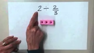Unifix Cubes Whole Number Divided by Fraction No Remainder