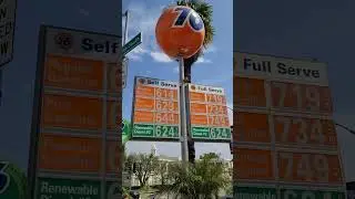 Gas Prices are INSANE at 76 Gas Station on Santa Monica Blvd in Beverly Hills California #inflation