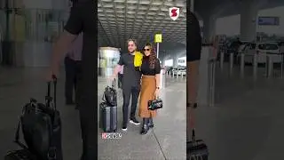 Shama Sikander with Husband Spotted Today at Airport ❤️ #shamasikander #shorts #bollywood