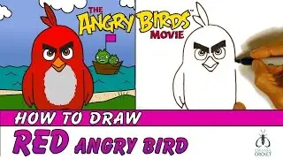 How to Draw Angry Birds Step by Step - Red Bird - Animated Drawing