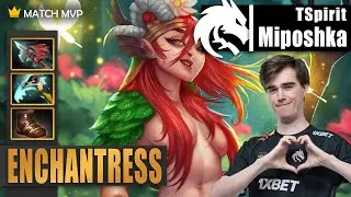 Enchantress Hard Support | TSpirit.Miposhka | HOW TO HELP YOUR CARRY 😏 | 7.34c Gameplay Highlights