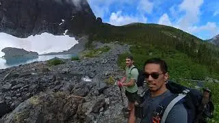 Hiking Landslide lake and Berg Lake, Strathcona BC #landslide lake #BergLake