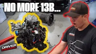 How Many Guys Does It Take To Pull A 13B Rotary Engine???