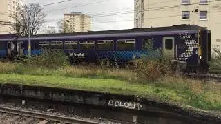 Class 156 - 156476 + 445 | WHL Service to Oban and Mallaig | Departing Dalmuir | 24/10/2018