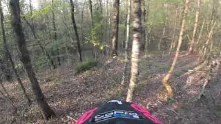 Tight single track riding in alabama