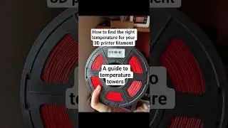 A guide to 3D printer temperature towers #3dprintingtips #3dprintingtutorial #howtoguide