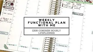 Weekly Functional Plan With Me | Erin Condren Hourly