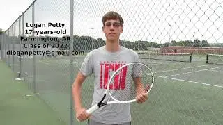 Logan Petty tennis college recruiting video