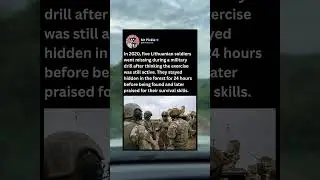 In 2020, five Lithuanian soldiers went missing during a military drill