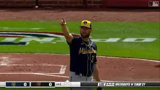 Tyrone Taylor LEAPING CATCH AT THE WALL | Milwaukee Brewers @ Baltimore Orioles 4/11/2022