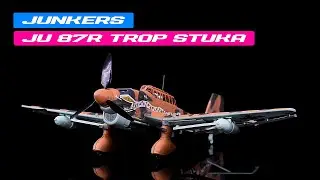 Junkers Ju 87R Trop Stuka Bomber Aircraft, Libya (1941) German Luftwaffe 1/72 Diecast Model Airplane