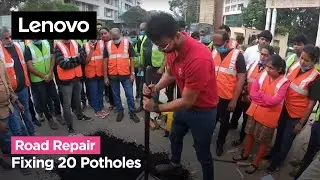 Road Repair by Lenovo India | Fixed Over 20 Potholes | Lenovo India