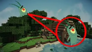 I found Sprunki Plankton in Minecraft PE and escaped😰😱