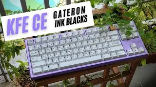 KFE CE with Gateron Ink Blacks POM Plate Typing Sounds ASMR