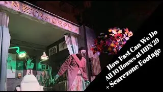 All HHN 29 Houses in Less Than 3 Hours + Scarezones