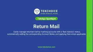 Return Mail TekApp by TekChoice