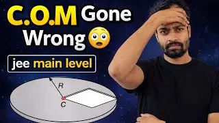 Square Cut from a Disc 😱 | Centre of Mass Shift | Most Confusing Physics Problem Explained
