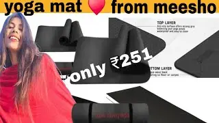 Yoga & Exercise met from meesho l meesho yoga mat review l yoga met @lillyloveriyavlogs 