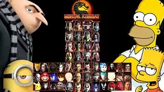 MORTAL KOMBAT 9 | GRU & HOMER SIMPSON | EXPERT TAG LADDER | GAMEPLAY (4K60FPS)