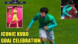New Iconic Moment T. KUBO Goal Celebration In Pes 2021 || 98 Rated