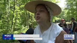 Reenactors tell the story of the Battle of Newtown